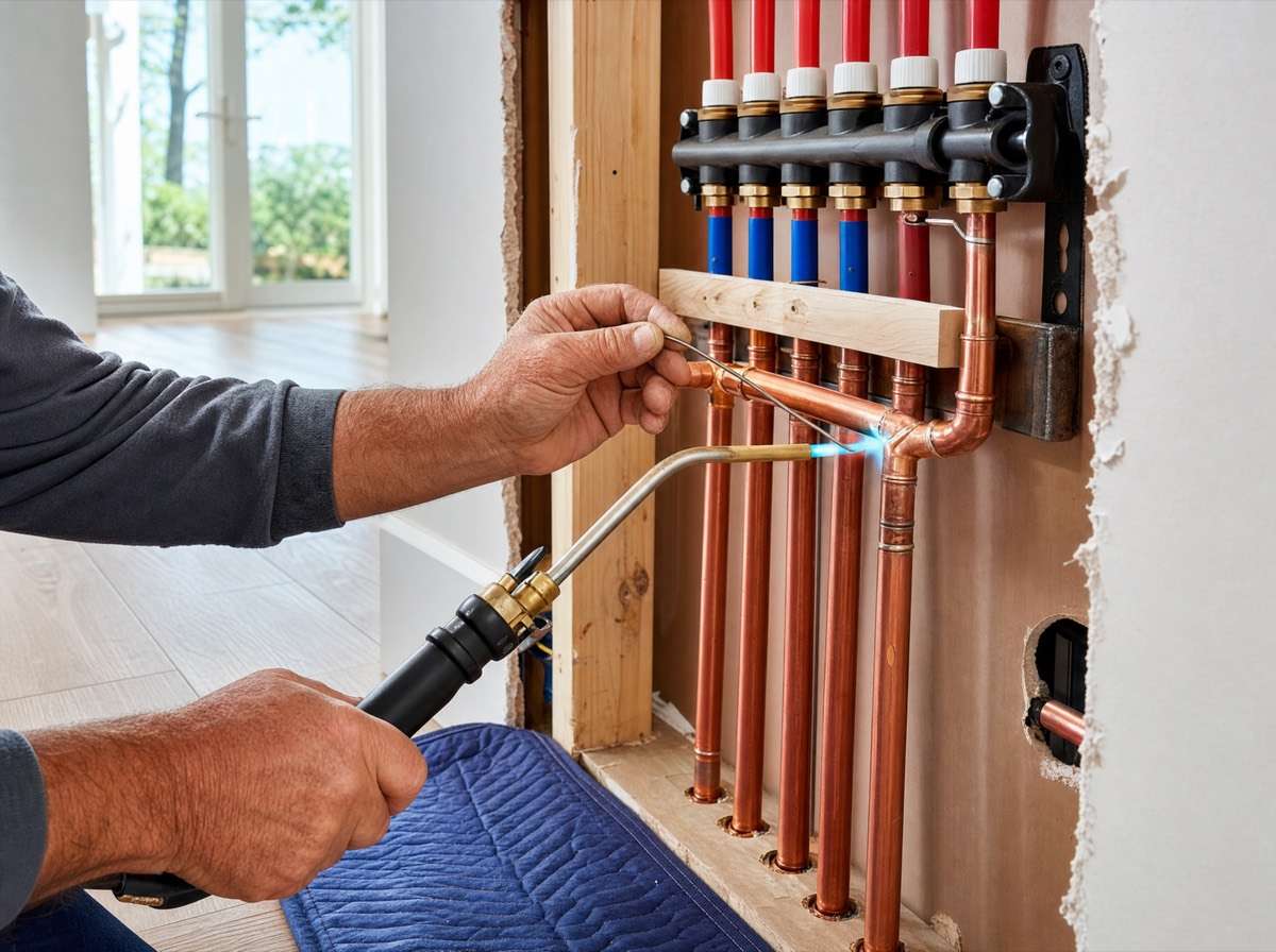 New copper and PEX supply lines during a whole-house repipe